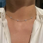 Forget-Me-Not Silver Choker