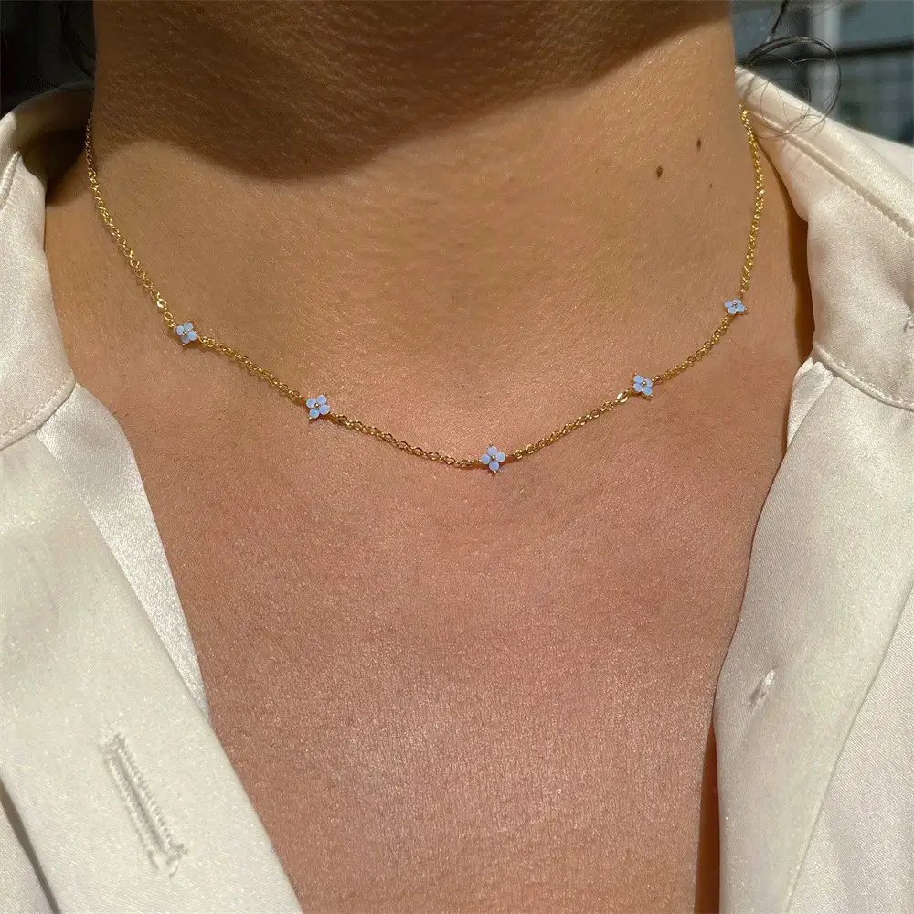 Petite Marguerite Daisy Chain Necklace